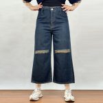 شلوار جین وایدلگ تیره - Image 2