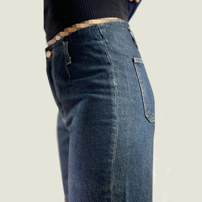 شلوار جین وایدلگ تیره - Image 3