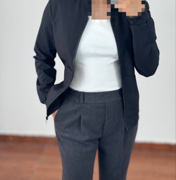 شلوار فوتر لامر قد 90 پاییزه | کمر کشی - Image 5