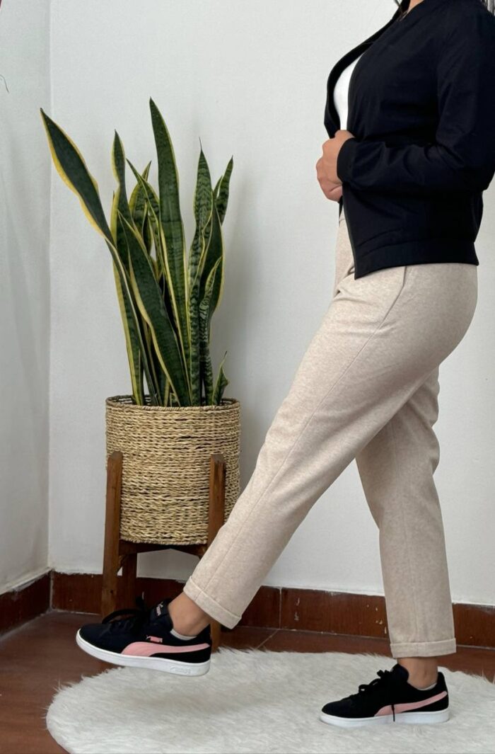 شلوار فوتر لامر قد 90 پاییزه | کمر کشی - Image 9