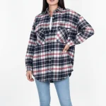 شکت زنانه چهارخونه پشمی - Image 3