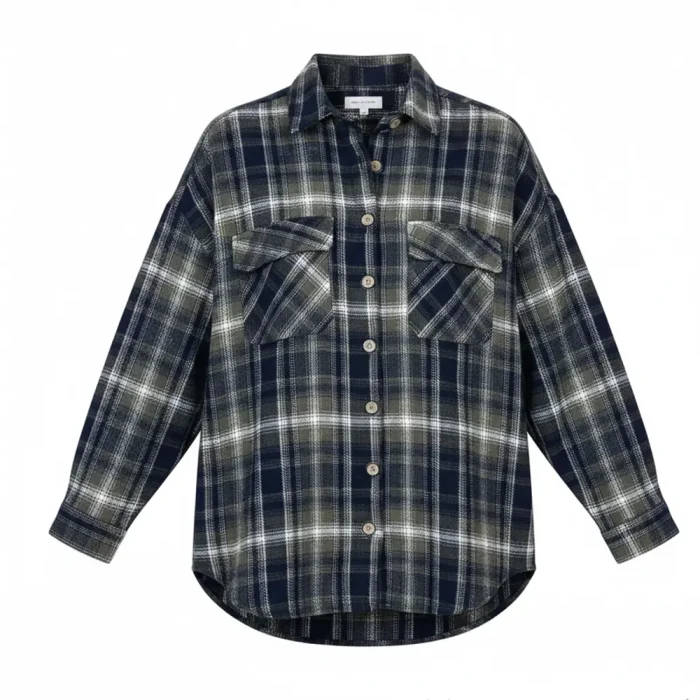 شکت زنانه چهارخونه پشمی - Image 4