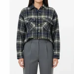 شکت زنانه چهارخونه پشمی - Image 6