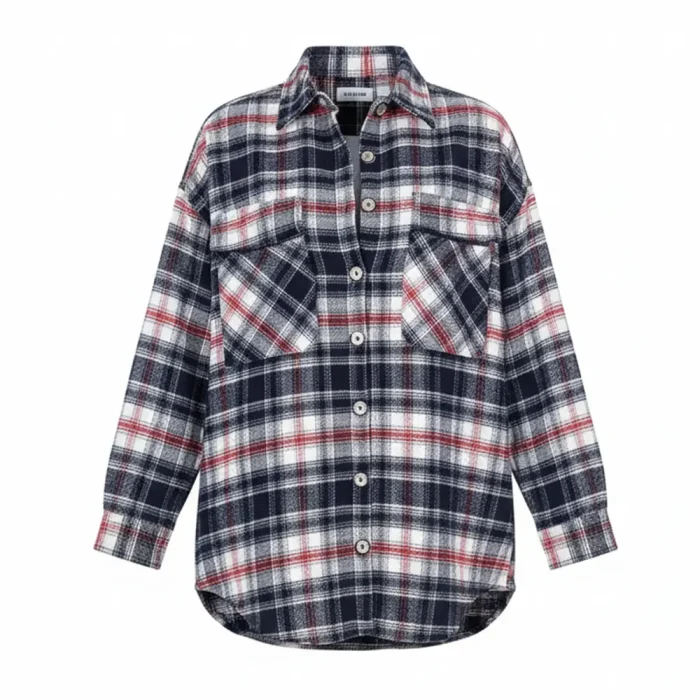 شکت زنانه چهارخونه پشمی - Image 5