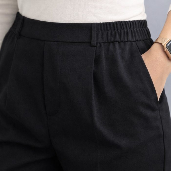 شلوار زنانه کمر کشی قد 90 - Image 3