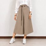 شلوار کوتاه زنانه دامنی گشاد قد 85 کاترینا ریزشی - Image 6