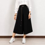 شلوار کوتاه زنانه دامنی گشاد قد 85 کاترینا ریزشی - Image 7