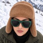 عینک آفتابی لویی ویتون زنانه و مردانه مدل 7781 | LOUIS VUITTON فریم کائوچویی ارتشی سبز UV400 مناسب روزمرگی - تصویر 7